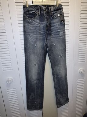 PRPS Men’s Faded Gray Straight Jeans